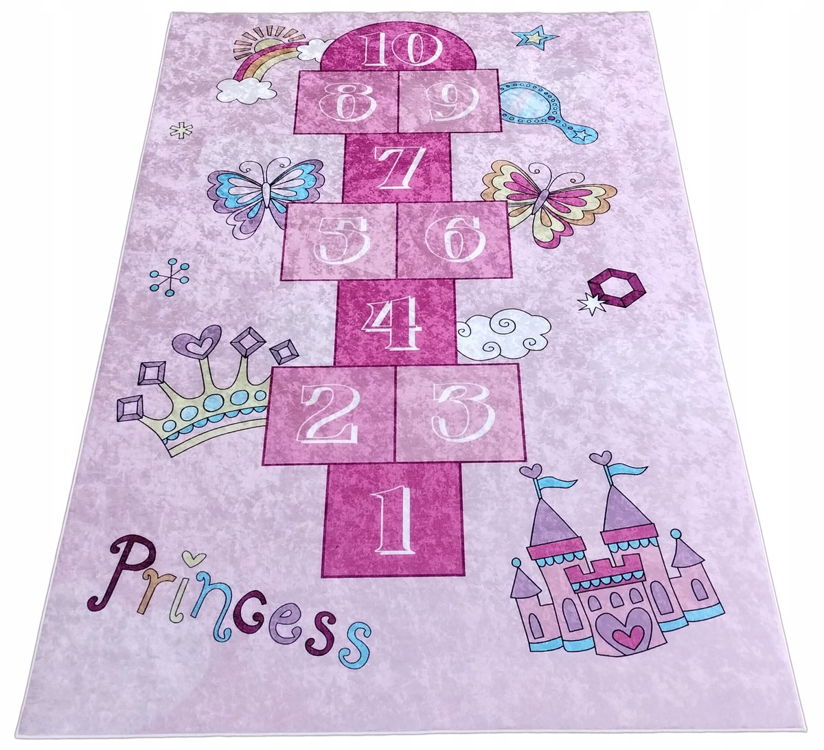 Antislip Kinderkleed 80x150 Roze - Speelplezier voor Meisje