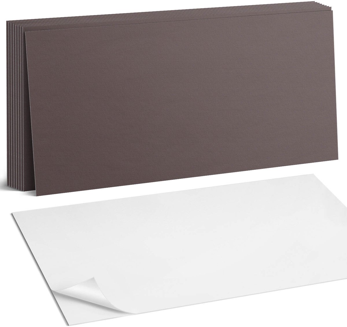 Coloray Plaktegels - Bruin Zelfklevende Wandtegels - 40 cm x 20 cm - Bruin Plaktegels - 10 stuks - Rechthoek PVC Tegels - Plaktegels Badkamer - Vloertegels Zelfklevend - Vinyl Tegels - Portugese Tegels