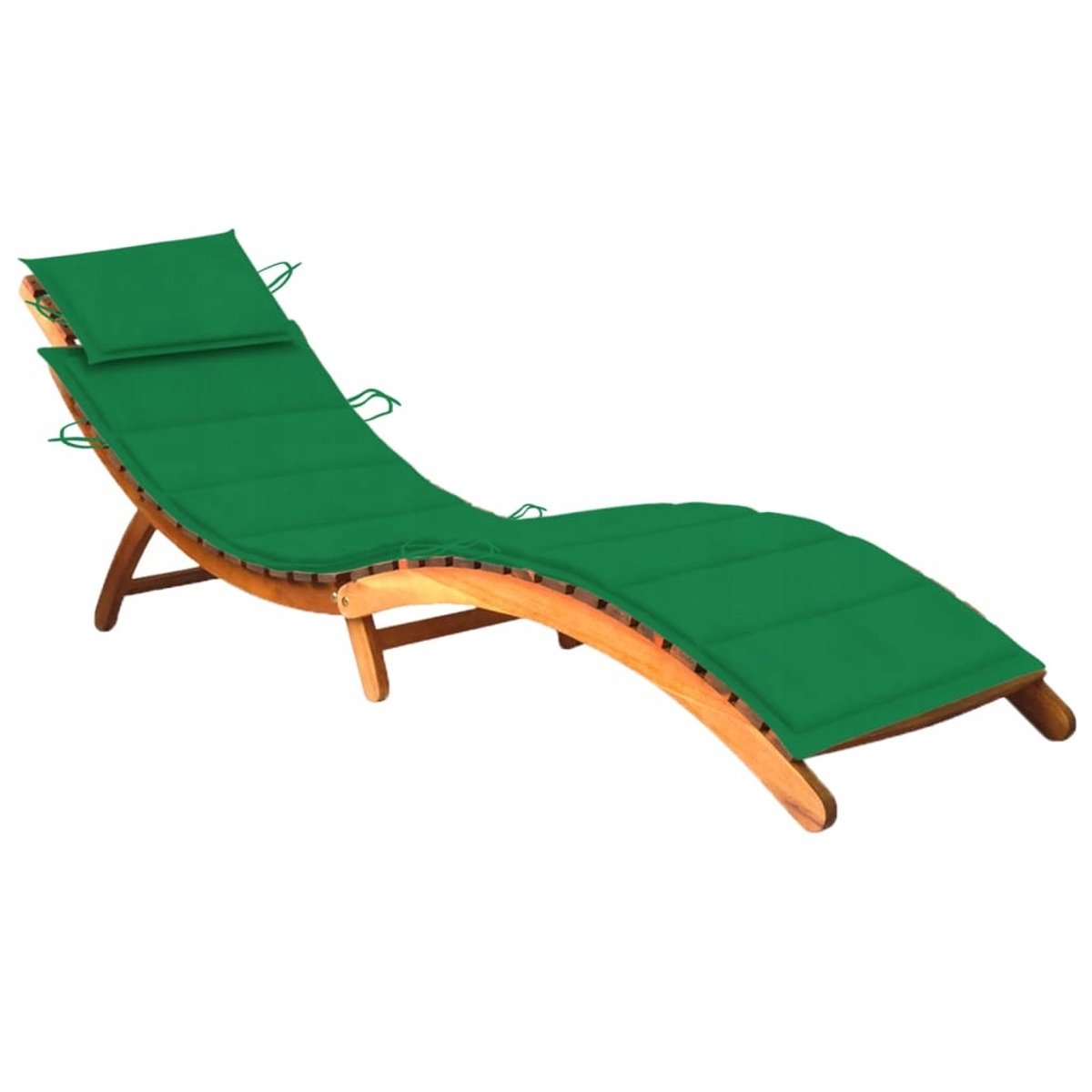 Houten Loungestoel met Kussen - Comfortabel Ligbed voor Tuin & Terras