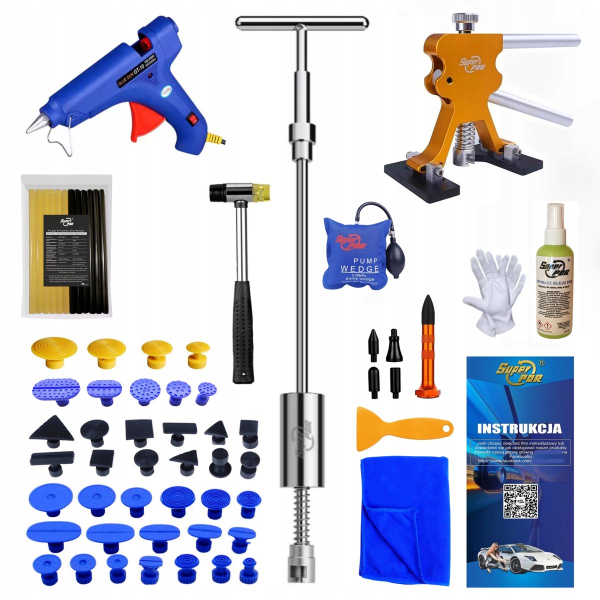 PDR Dents Verwijderingsset met Slijpmolen en Accessoires