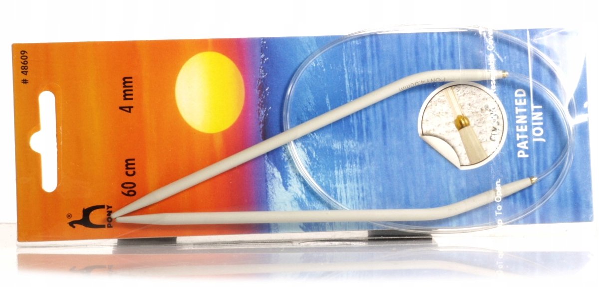 Pony Aluminium Breinaalden met Koord 4,0 mm x 60 cm