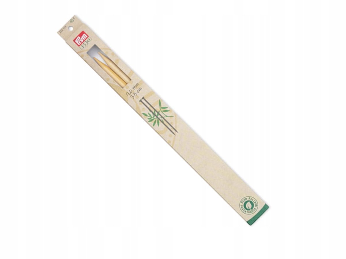 Prym Rechts Bamboe Breinaalden 9.0mm, 33cm