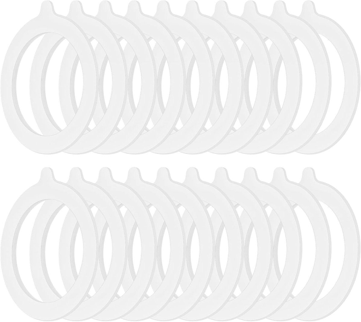 CSGoods - Rubberen ringen voor weckpotten - Set van 20 - Vervangende siliconen afdichtringen