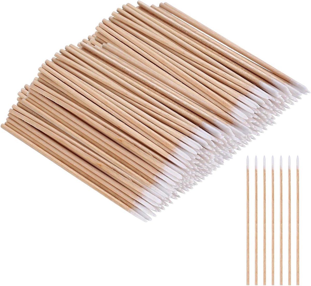 CSGoods - Precisiepunt wattenstaafjes voor tattoo make-up en nagels (10 cm)