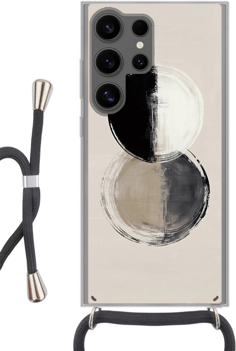 Cirkels - Strepen - Minimalistisch - Zwart