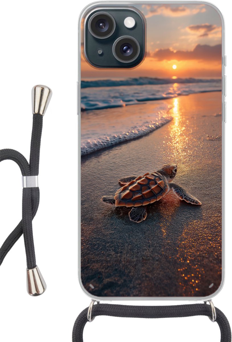 Schildpad - strand - Zonsondergang