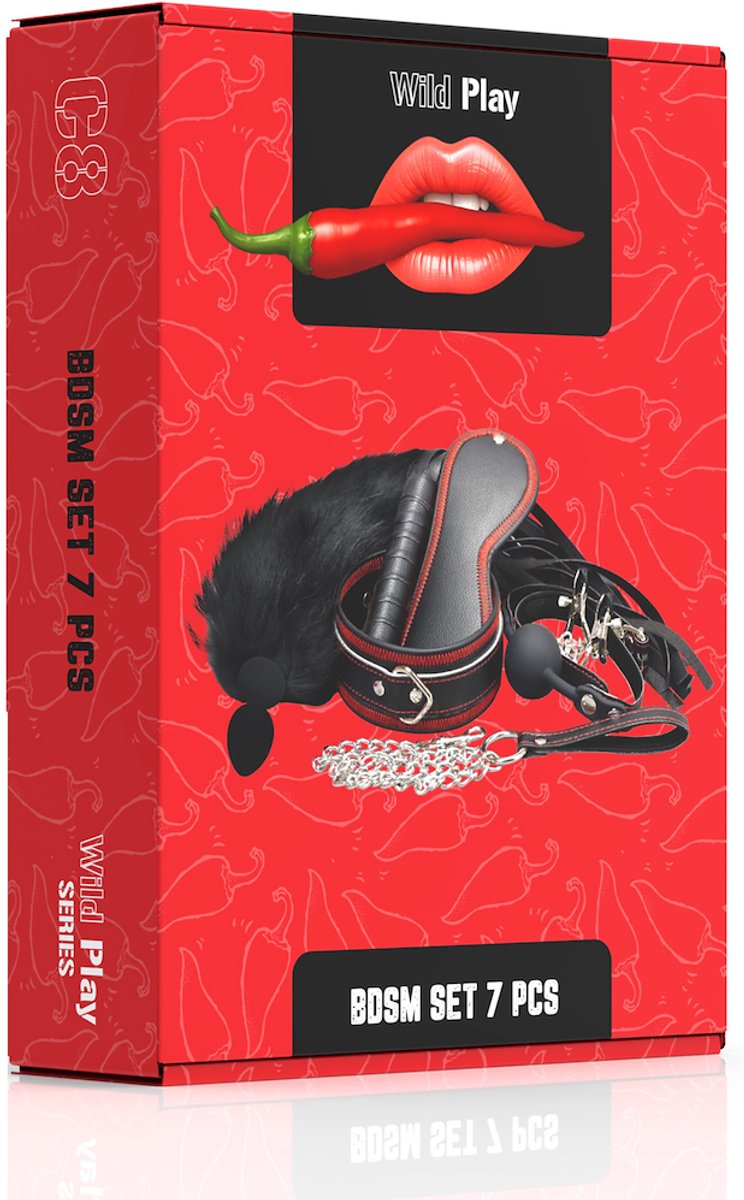BDSM SET WITH 7 PRODUCTS EROSPACE WILD PLAY C8