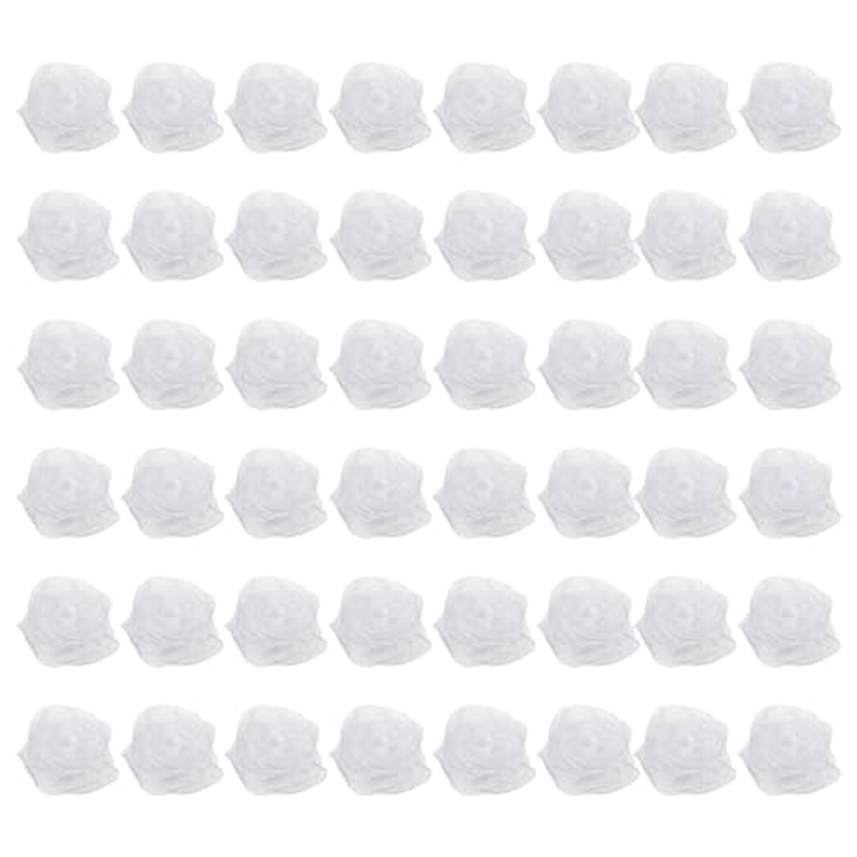 Danssjaals, 48 stuks vierkante jongleersjaals 61 bij 50 cm, muziekbeweging, sjaals voor optredens, rekwisieten, accessoires voor het spelen van magisch jongleren, wit