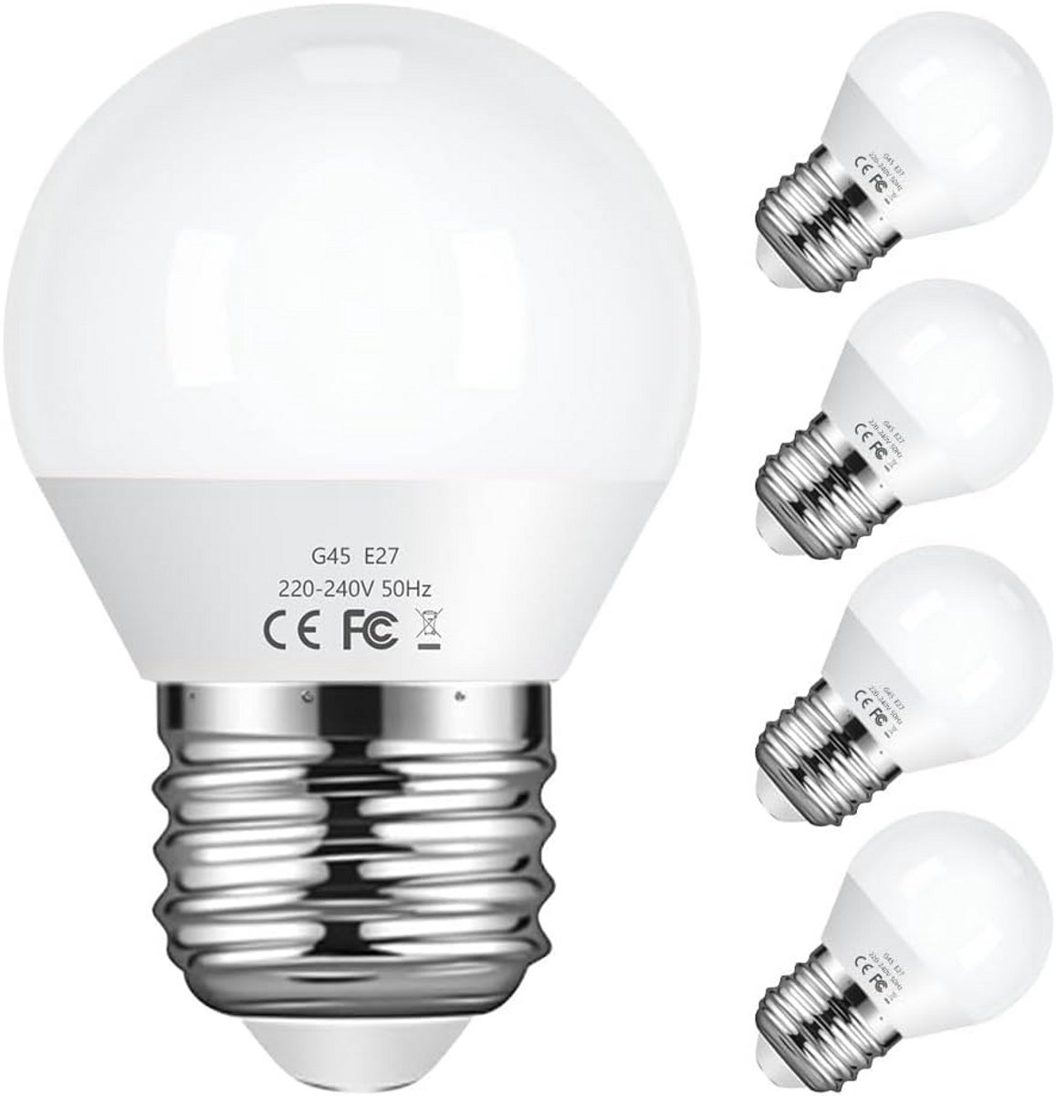 5-Pack E27 LED Lampen Warm Wit 6W Gloeilamp Vervanger 580 Lumen Eenvoudige Installatie
