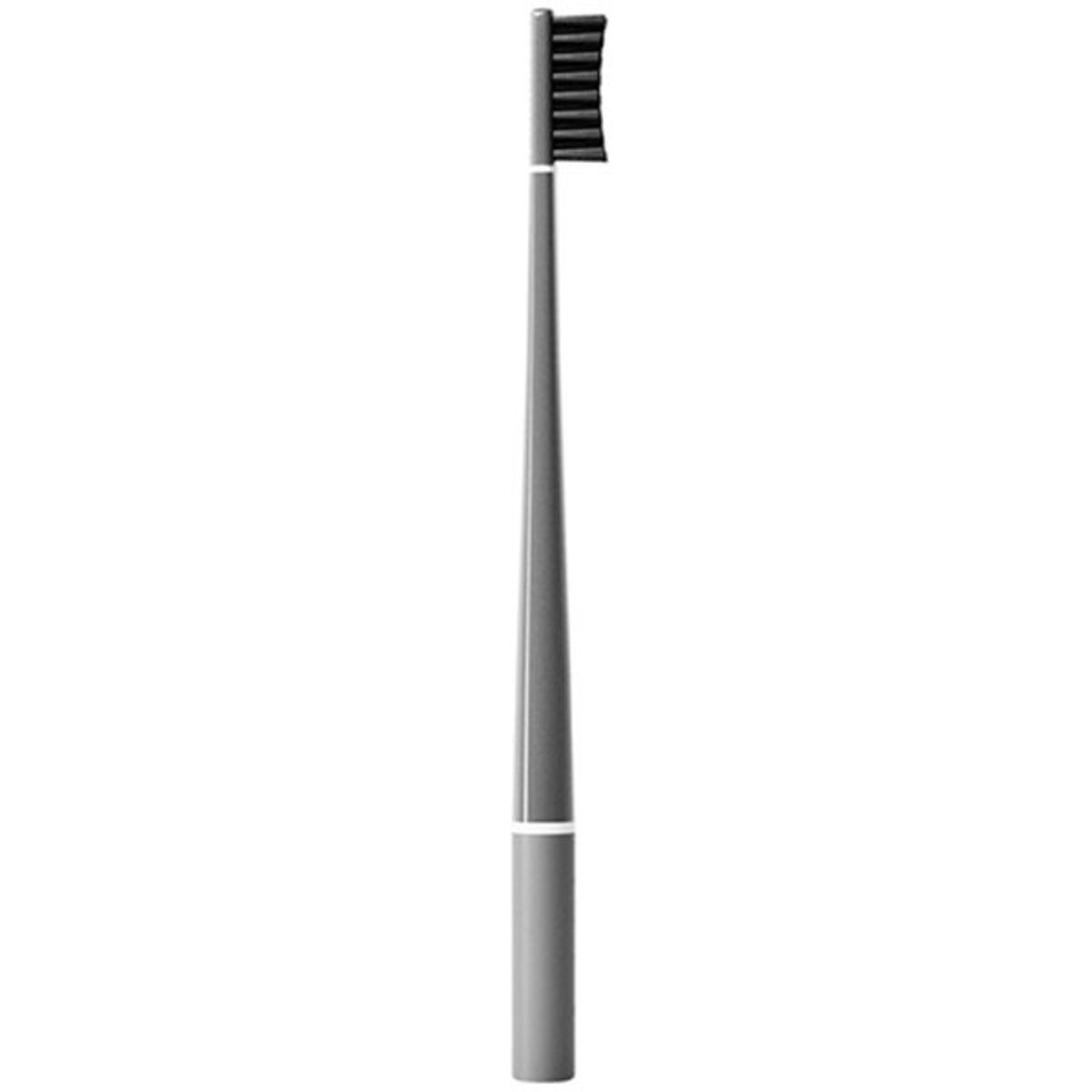Piuma Tandenborstel Medium – Asphalt Grey – Duurzame & Ergonomische Tandenborstel – Gemaakt van Bioplastic met Zachte Medium Borstelharen – Voor Gevoelig Tandvlees & Optimale Mondverzorging – Italiaans Design – Milieuvriendelijk & Stijlvol