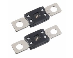 Stroomzekering, vast te schroeven, geschikt voor auto's, vrachtwagens, bouwvoertuigen, bussen en campers, 300A (2 stuks).