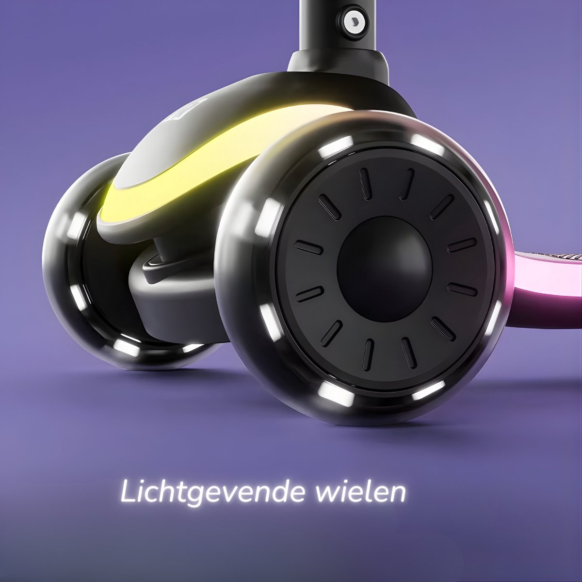 GoudenGracht Kinderstep 2026 - Volledig LED verlichting - 20 Lichtstanden - Step - Kinderstep 3 Wielen - Van 3 tot 8 jaar - Verstelbaar Stuur 60-85 cm - Opvouwbaar — afbeelding 9