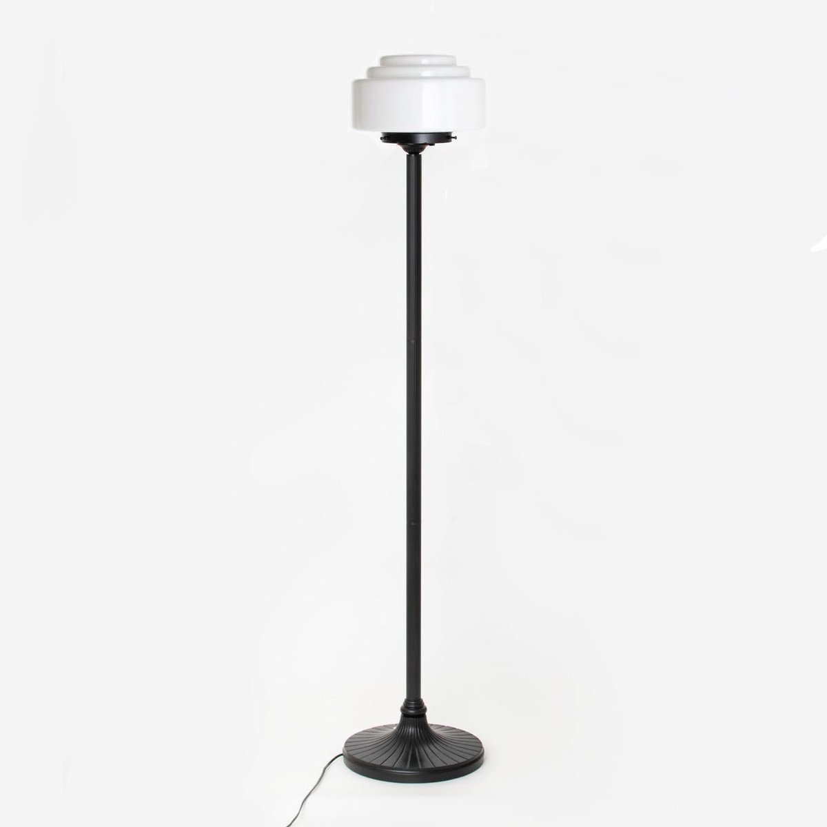 Coloured by Art Vloerlamp Getrapt Ø 25 Moonlight - Art Deco Trade Zwart