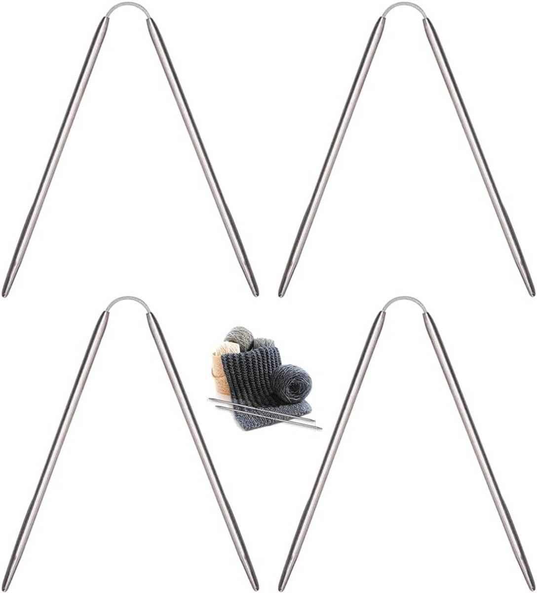 Verwisselbare Rondbreinaalden Set van RVS - 4 Stuks voor Diverse Projecten