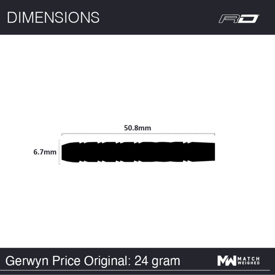 Red Dragon Gerwyn Price 90% - Dartpijlen van Merkloos — afbeelding 4