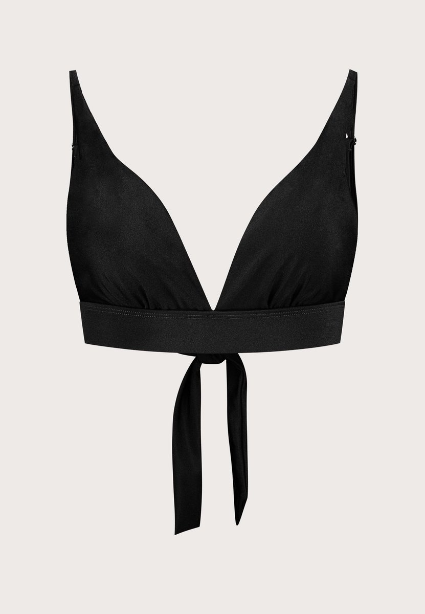 Triangle Bikinitopje Dames – Zwart – Triangel Bikini Top – Verstelbare Bandjes – Comfortabele Pasvorm – XXL