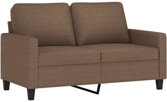vidaXL-Canapé 2 places-120-cm-tissu-marron