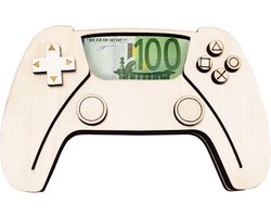 Houten Geldcadeau voor Gamers - Decoratie voor Gamekamer en Verjaardagscadeau