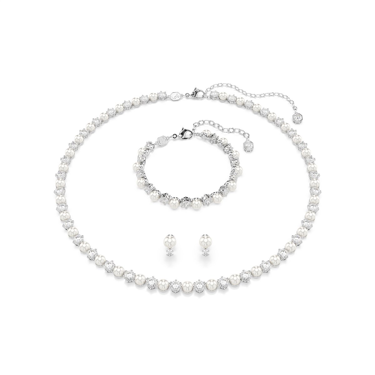 Swarovski Matrix Dames Set Metaal - Zilver