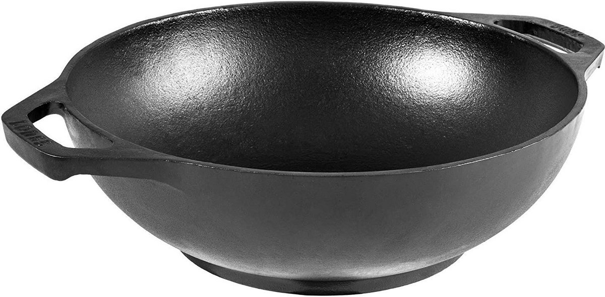 Gietijzeren Mini Wok voor Perfect Schroeiwerk en Sauteren