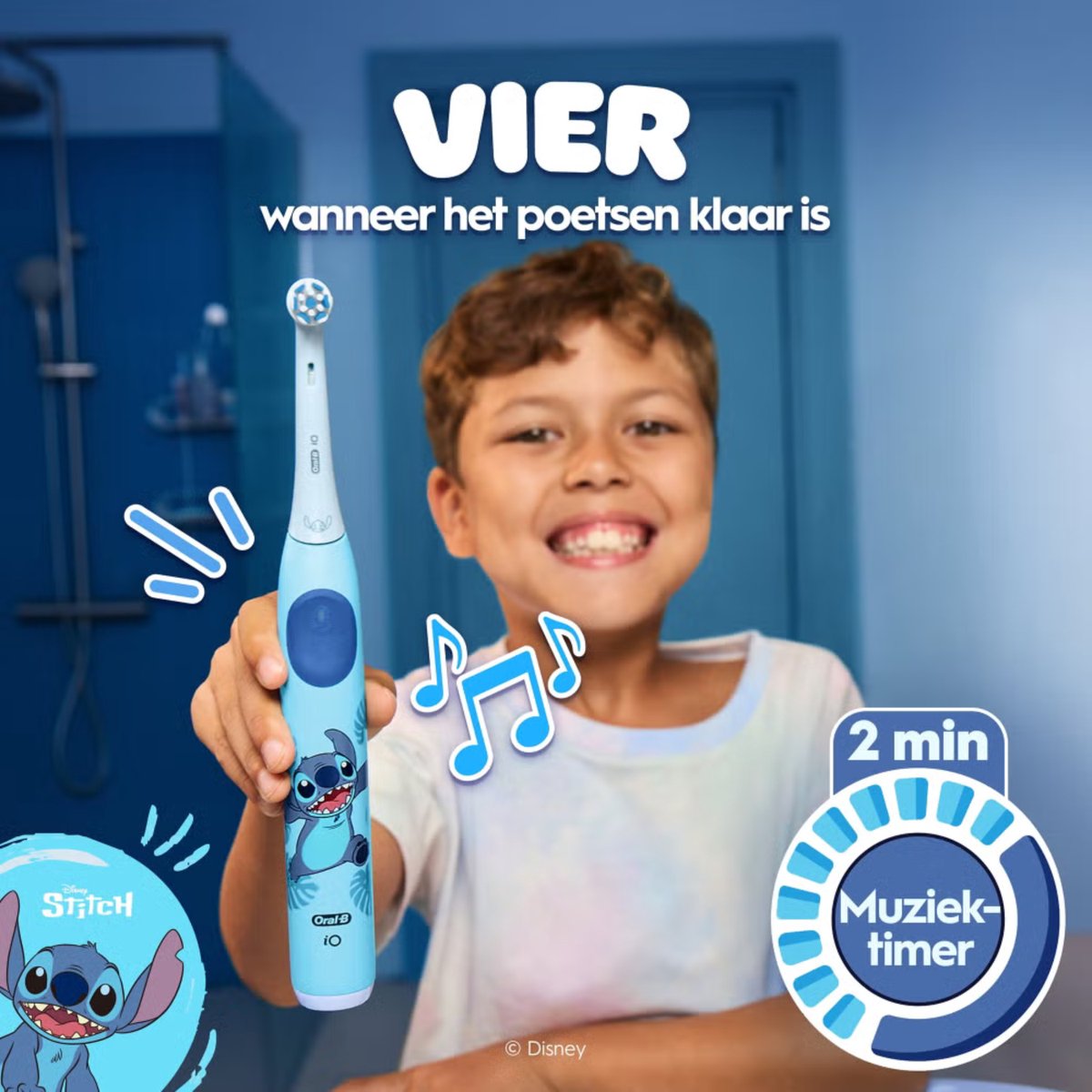 Oral-B iO Kids 6+ Stitch: zachte opzetborstels (4x) - 4.9/5 thumbnail 5