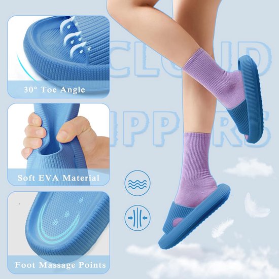 SEAUR Badslippers voor kinderen, antislip, open tenen, badschoenen met dinosauruspatroon, zomerpantoffels voor badkamer, zwembad, slaapkamer, roze, 24/25 EU