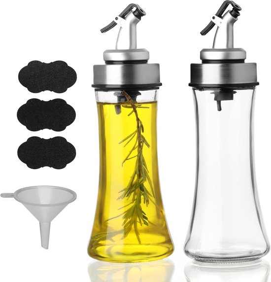 Egoods Ensemble Distributeur de Huile d'Olive et Vinaigre en Verre — free download
