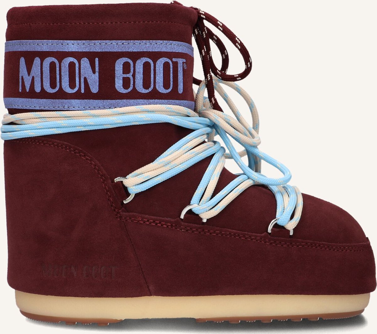 MOON BOOT Icon Low Suede Laces Boots Dames Bruin