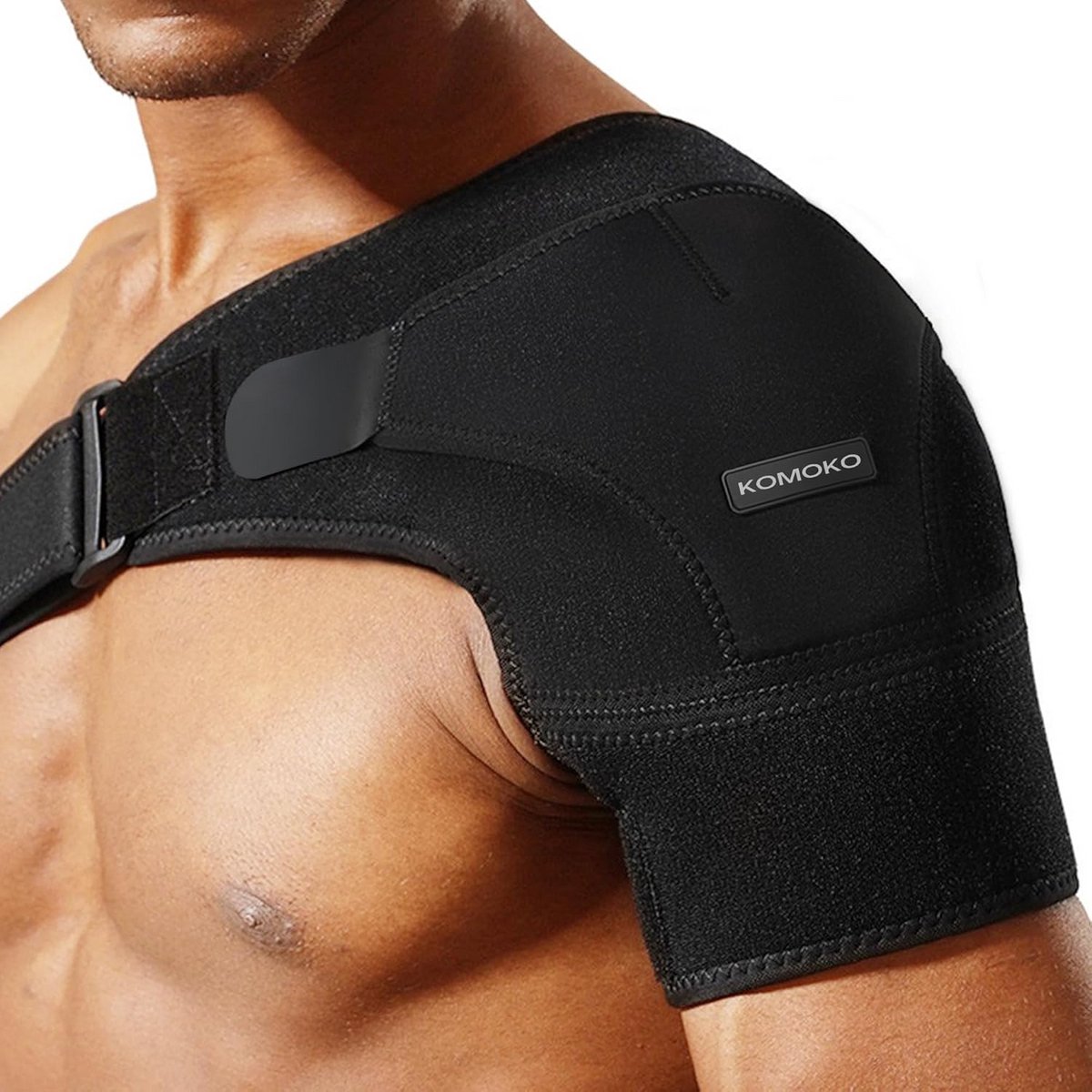 Verstelbare Schouderbrace en Arm Ondersteuning voor Rotator Cuff, Pijnverlichting en Stabilisatie