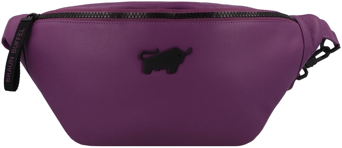 Braun Büffel Leren Gordeltas Schoudertas Capri Cross Body Bag Viola Paars