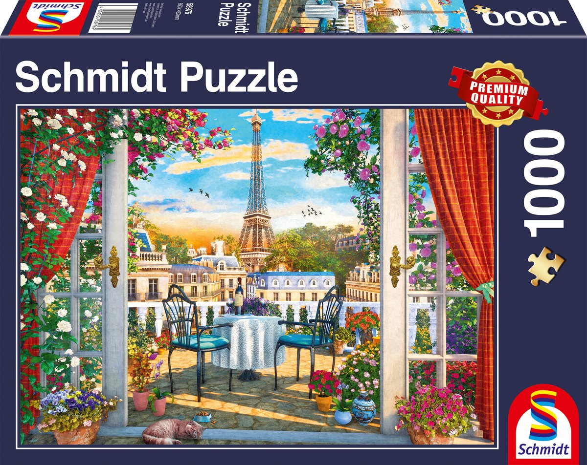 Schmidt - Legpuzzel - Terras in Parijs - 1000 stukjes - Volwassenen - vanaf 12 jaar