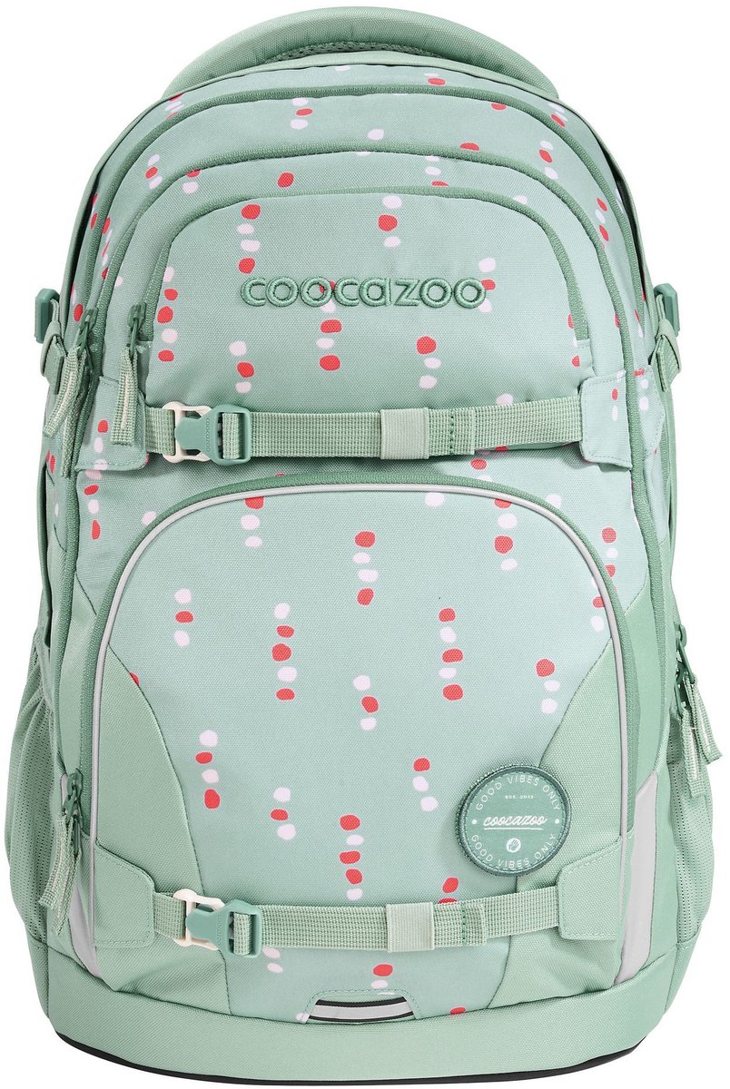 coocazoo Schoolrugzak Porter Backpack Dancing Dots Mintgroen