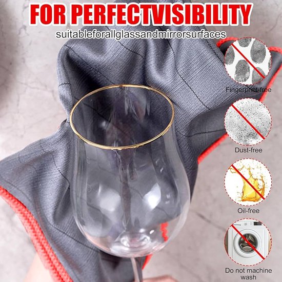 TARENO® Lot de 3 chiffons de nettoyage de fenêtre de qualité supérieure sans traces en microfibre pour haute brillance avec structure en nid d' abeille – Chiffon de nettoyage pour surfaces lisses TARENO® Lot de 3 chiffons de nettoyage de fenêtre de qualité supérieure sans traces en microfibre pour haute brillance avec structure en nid d' abeille – Chiffon de nettoyage pour surfaces lisses