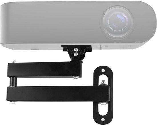Gwezmxs Beamerstandaard – In Hoogte Verstelbaar (50-80 Cm) Met 360° Draaibare Bal En 1/4” Schroefdraad – Zwart