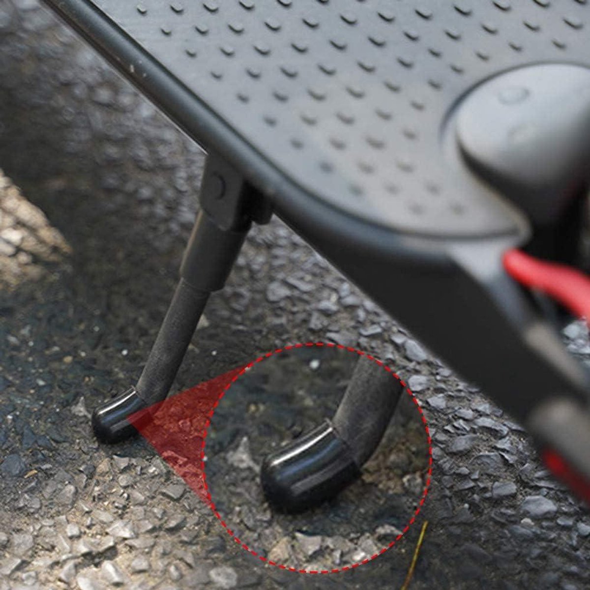 Ronte - Beschermhoes voor Elektrische Step | Met Steun en Ondersteuning, Set van 4 stuks in Zwart en Rood
