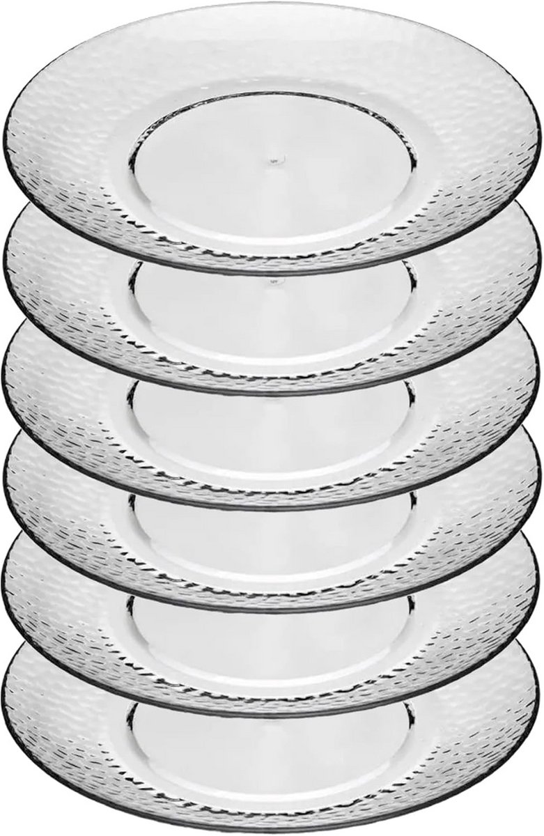 Set van 6 dessertborden, 20 cm