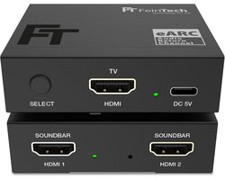 HDMI eARC Switch voor TV en 2 Soundbars - Automatisch schakelen tussen geluidsapparaten