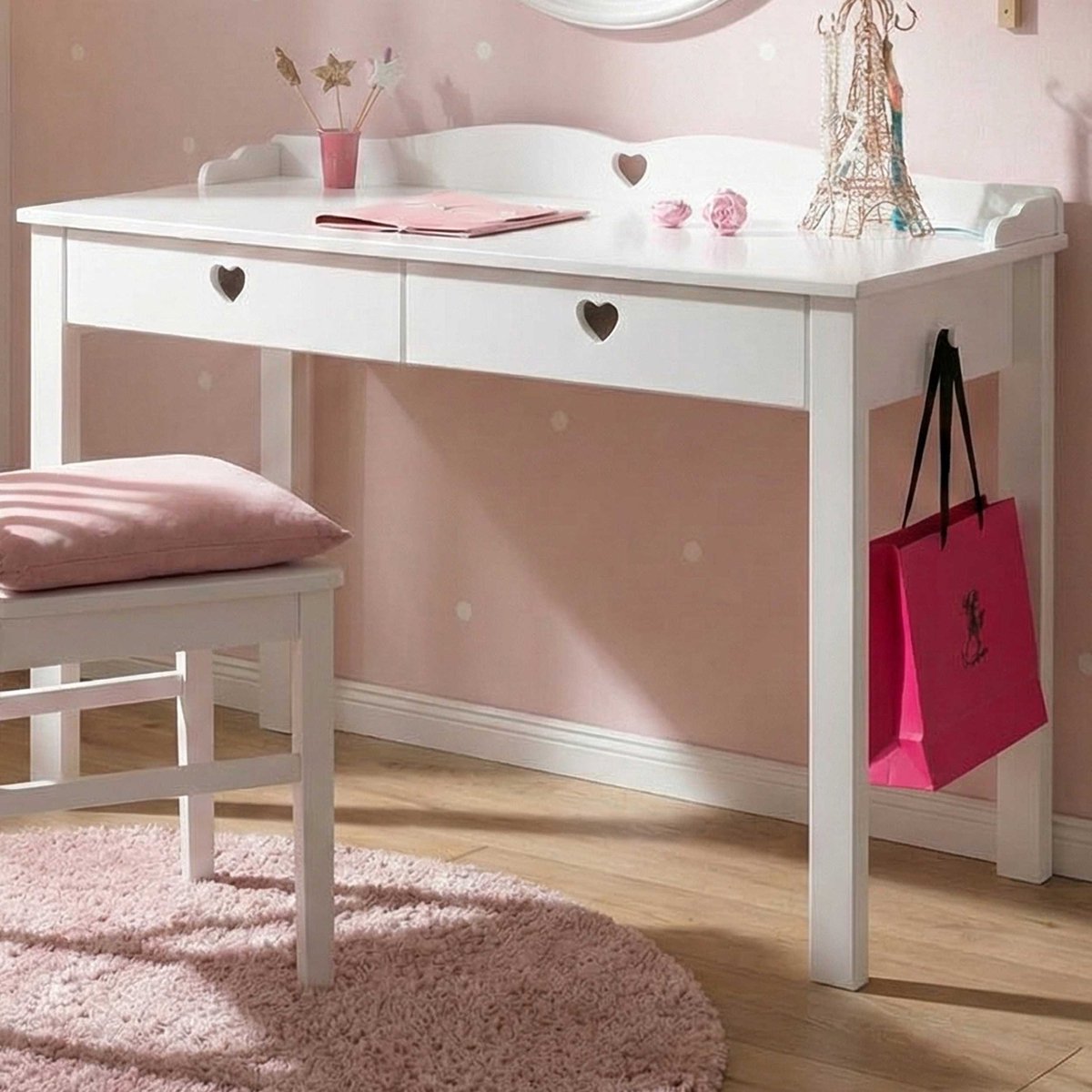 Vipack Bureau Amori - 130 x 85 x 60 cm - wit