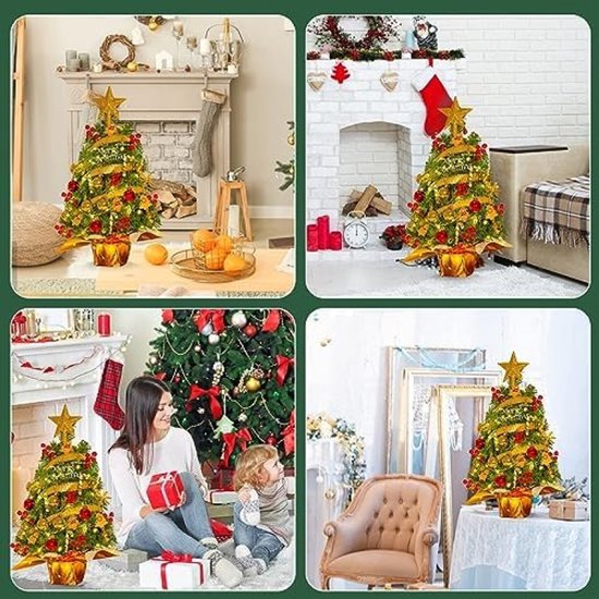 Kerstboom draaiende sculptuur trein decoraties de