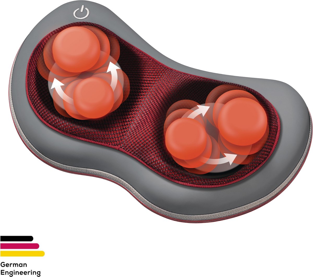 Bol.com Beurer MG 149 Shiatsu Massagekussen - Licht & Infrarood verwarming - 4 Shiatsu Massagekoppen - L & R roterend - Lederloo... aanbieding