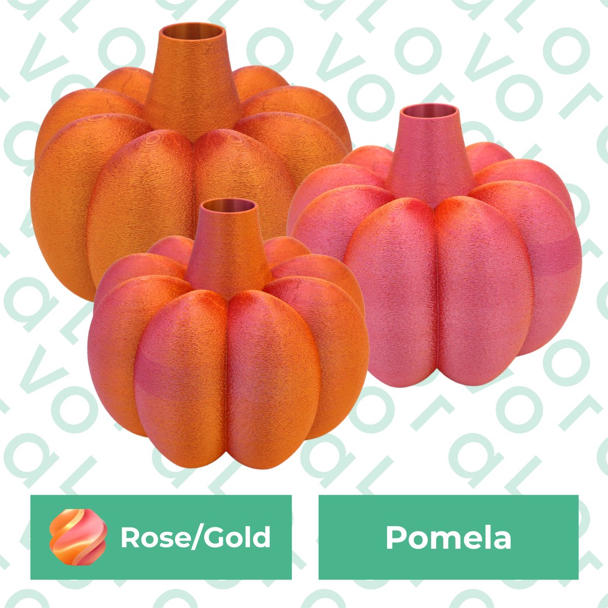 Lovora Pomela organische vaas – Decoratieve vaas - Roze / Goud - 3d geprinte vaas – geschikt voor droogbloemen
