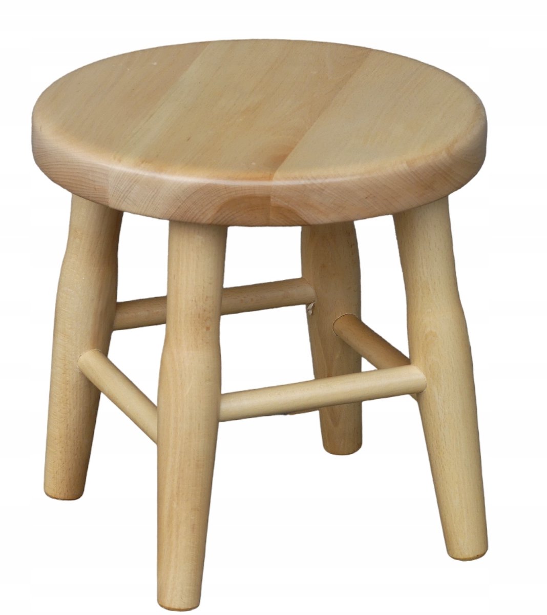 Houten Bijzettafel van Beukenhout, Rond, Natuurlijk