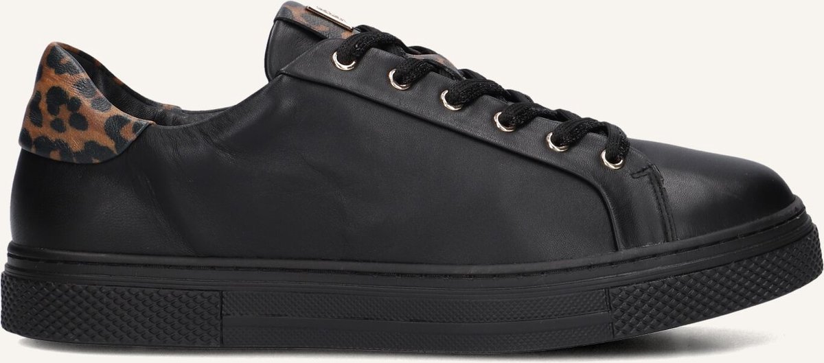 Hassia Asti Sneakers - Leer - Dames - Zwart - Maat 38,5