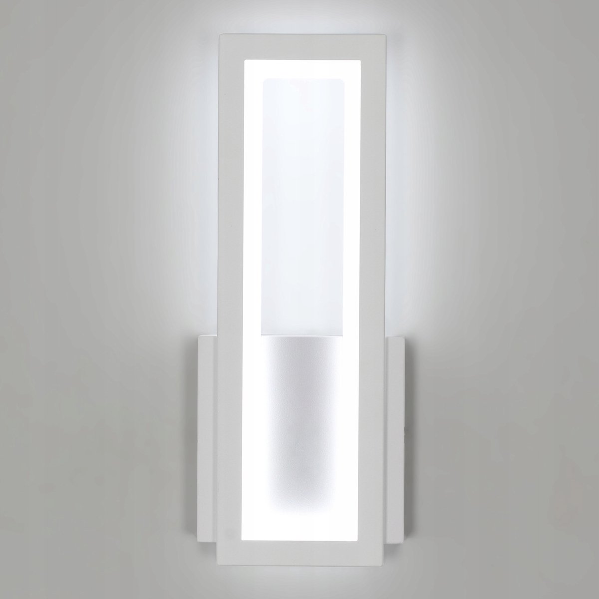 LED-wandlamp, rechthoekig wit, 12W 6500K koelwit licht, acryl, 32*12CM