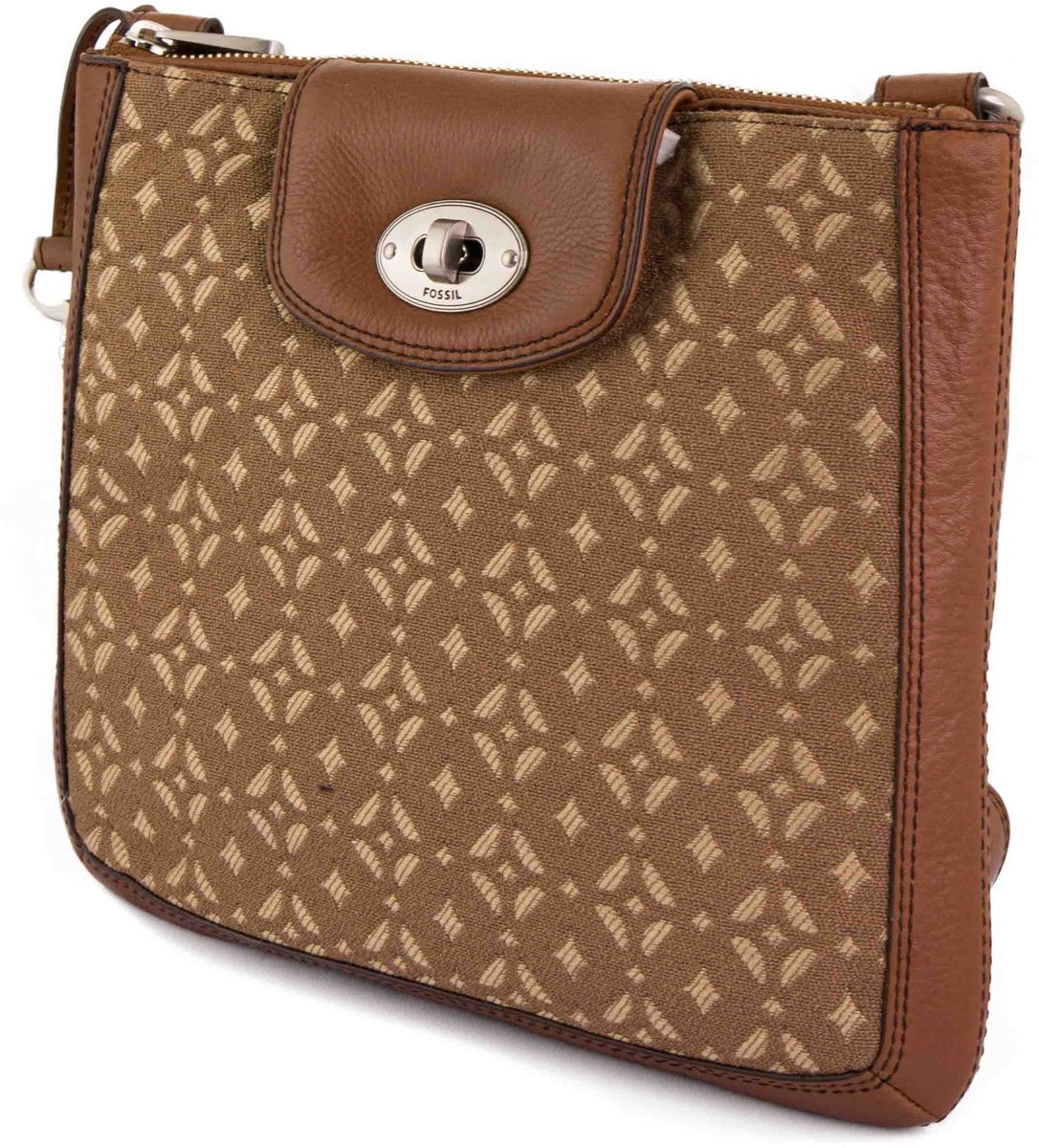Dameshandtas Fossil Wmns Schoudertas Marlow Signature Crossbody Bruin - UNI