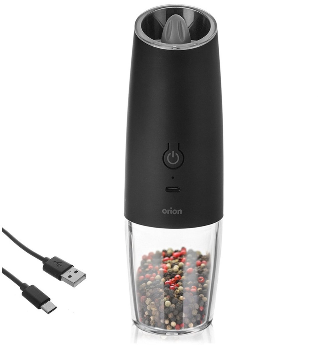 Orion - Elektrische Molen - 20 cm - USB-C - Instelbare Maalgraad
