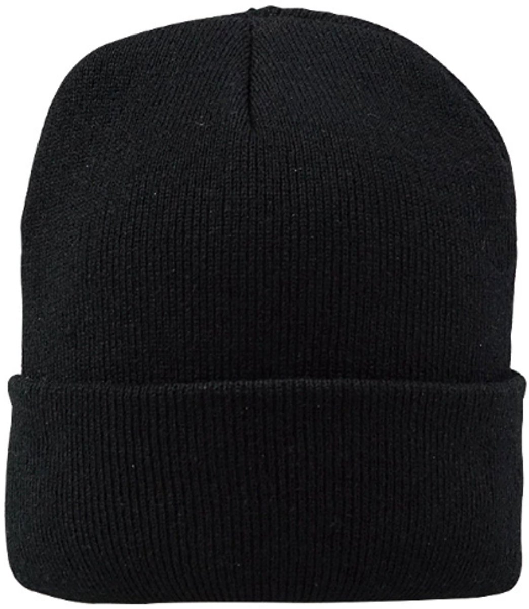 Hidzo Beanie - Muts - Polyester - Zwart - Heren Muts - Dames Muts