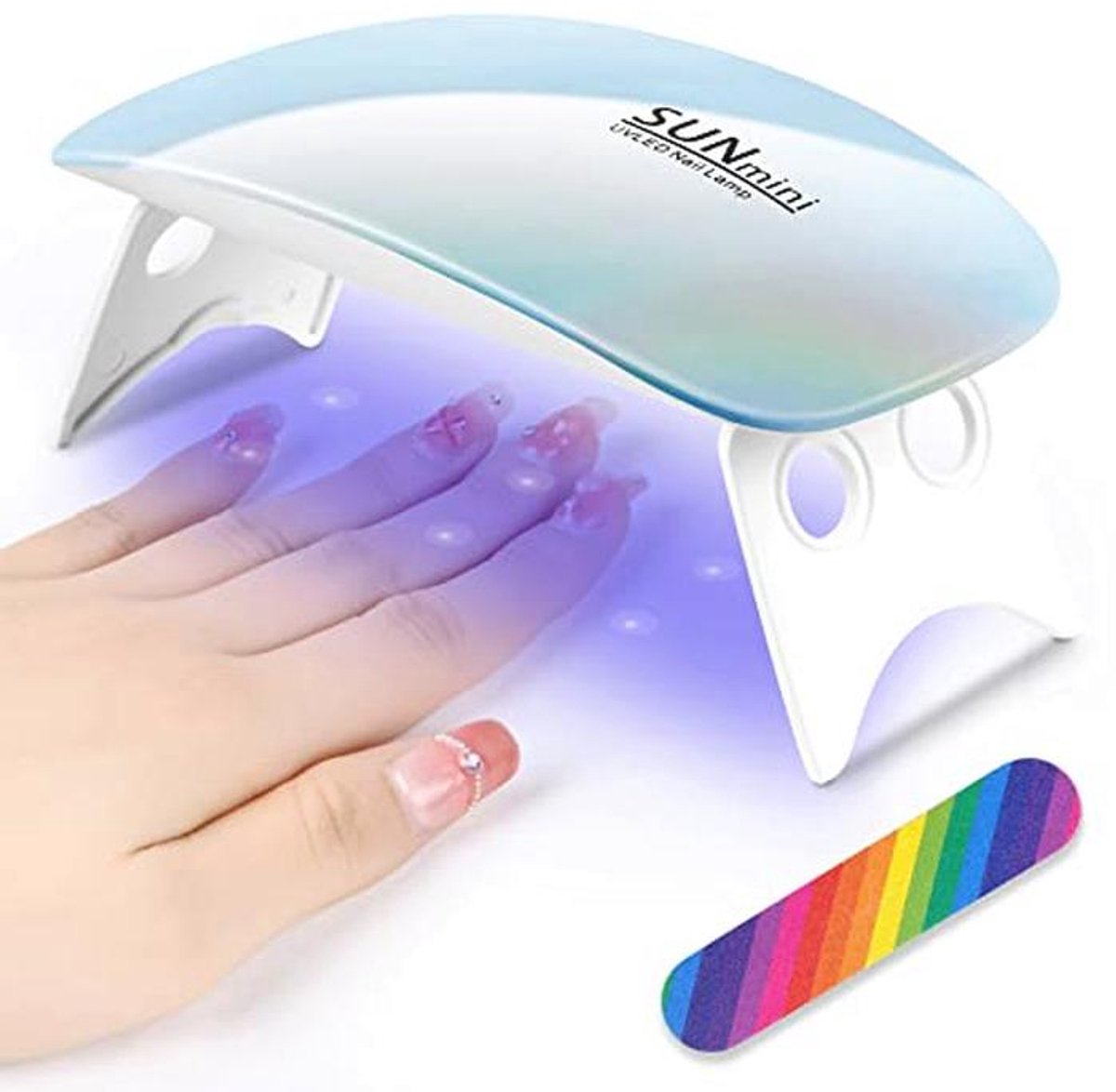 Draagbare Mini Gel Nagellamp - 6W UV LED Uithardingslamp voor Sneldrogende Manicure