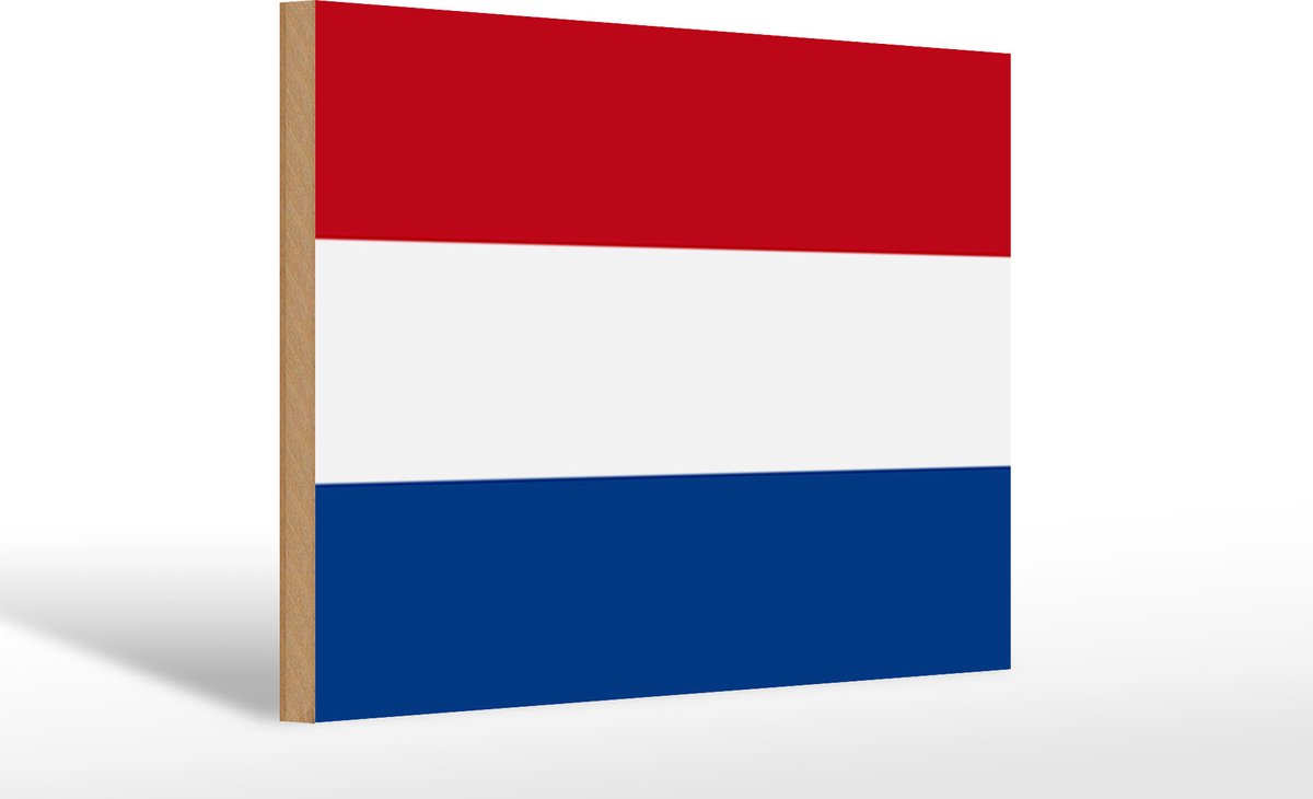 Holzschild Flagge Niederlande 30x20cm Flag of Netherlands