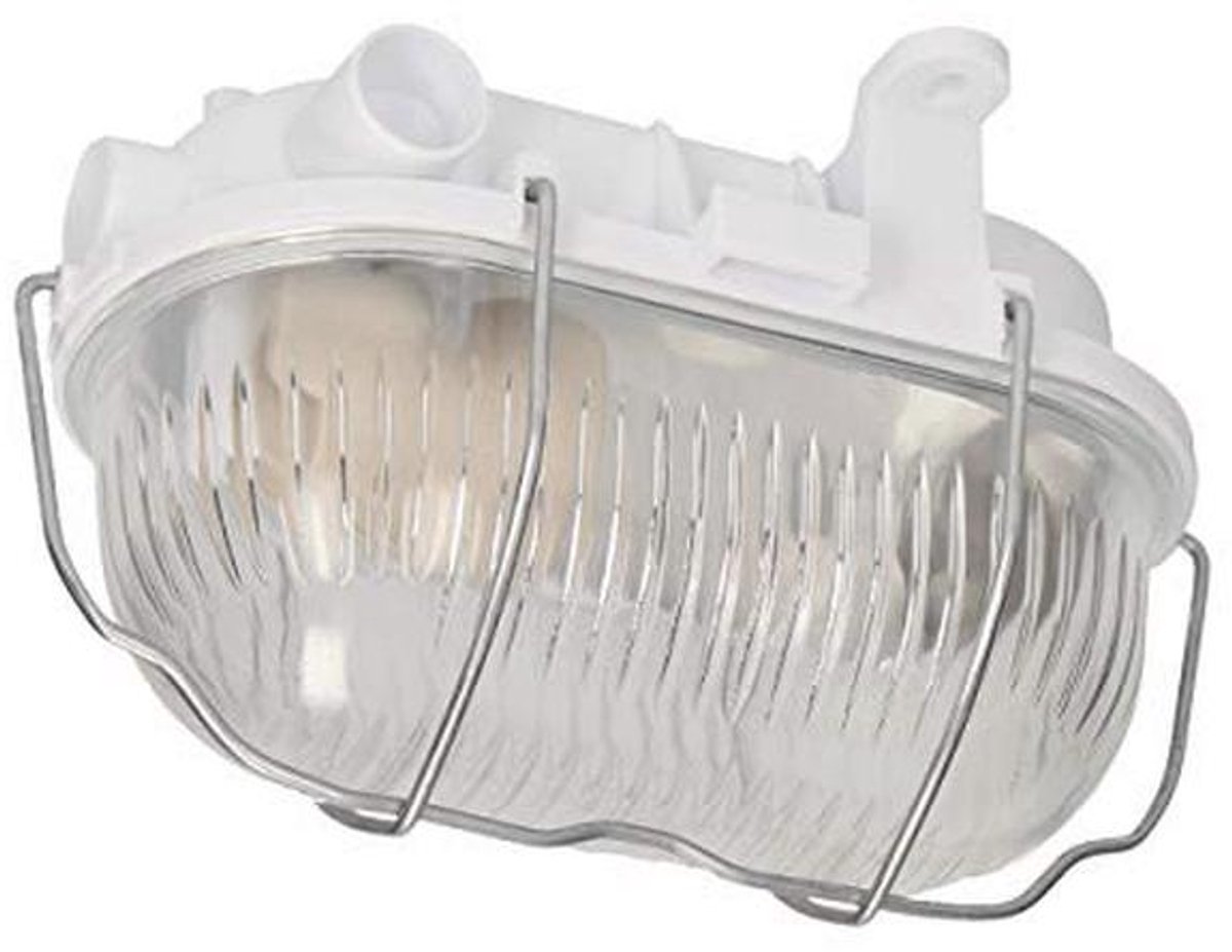 Wandlamp Buiten IP54 Metalen Rooster E27 60W Wit